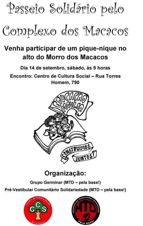 Microsoft Word - Passeio Solidrio pelo Complexo dos Macacos.doc